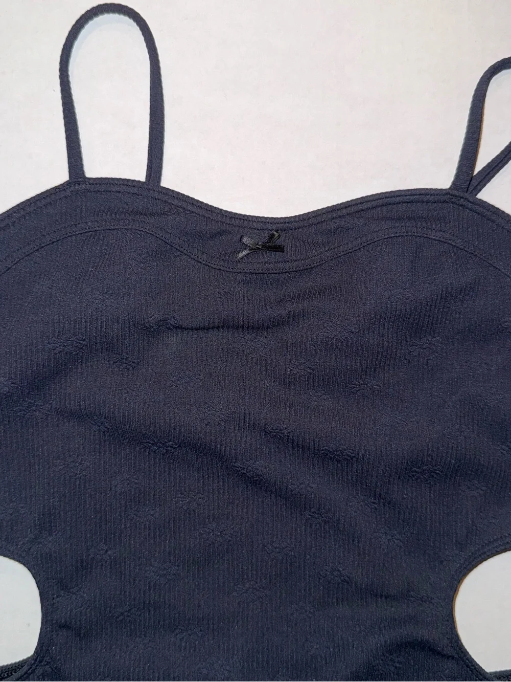 abercrombie kids Black Cutout One-Piece Swimsuit